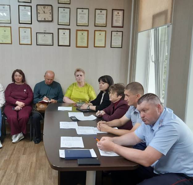 Заседание координационного Совета по обеспечению правопорядка в Поспелихинском районе.